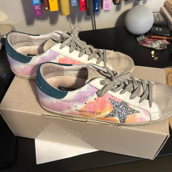 Tie Dye Golden Goose Sneakers - Picture 1 of 6